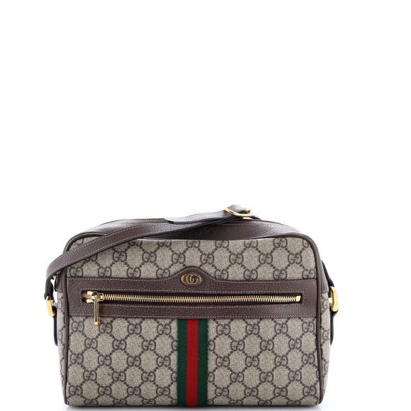 Gucci Small Ophidia Shoulder Bag GG Coated Canvas - Picture 1 of 7